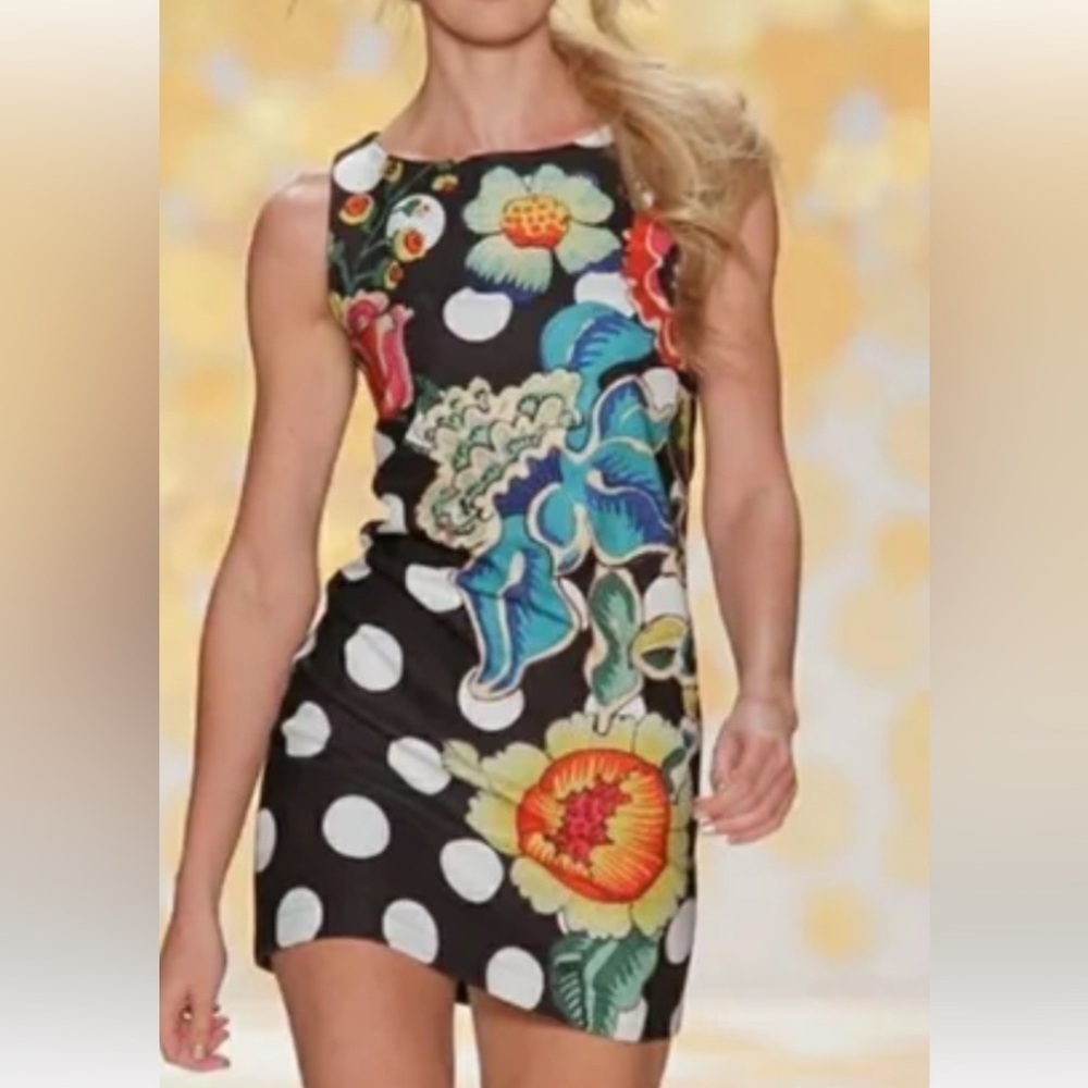 Desigual Women’s Multicolored Tank Dress Sleeveless Size 44